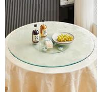 50/60/70CM Tempered Glass Turntable, Round Transparent Rotating Tray, 80cm Lazy Susan Serving Plate with Silent Bearing, Explosion Proof (Size : 70cm/27)