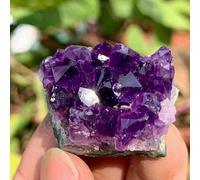 50-60g Natural Amethyst Cluster Quartz Crystal Specimen Druzy Geode Rock