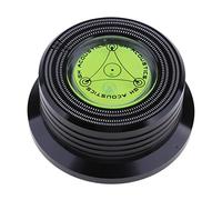 50/60hz Aluminum Record Weight LP Disc Stabilizer Turntable Clamp Stabilizer Stroboscope Gradienter,Black