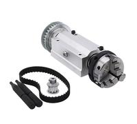 50/63 Four-jaw/Three-jaw Chuck Spindle Assembly Mini Lathe Woodworking Beads Machine Spindle Assembly DIY Lathe/Bead Machine(50-3)
