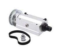 50/63 Four-jaw/Three-jaw Chuck Spindle Assembly Mini Lathe Woodworking Beads Machine Spindle Assembly DIY Lathe/Bead Machine(Set 5)