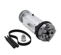 50/63 Four-jaw/Three-jaw Chuck Spindle Assembly Mini Lathe Woodworking Beads Machine Spindle Assembly DIY Lathe/Bead Machine(63-4)