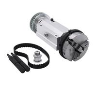 50/63 Three-jaw/Four-jaw Chuck Spindle Assembly Mini Lathe Woodworking Beads Machine Spindle Assembly 50 Three-jaw Chuck(Type2)