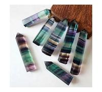 50-70mm Fluorite Crystal Stick Room Decoration Gift 7Pcs