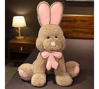 50-80cm Lovely Giant Rabbit Plush Toy Cartoon Animal Big Ear Bunny Plush Doll Stuffed Pillow Baby Accompany Toys Gifts 80cm gray