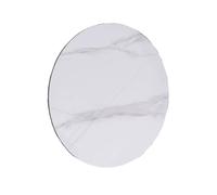 50-80CM Sintered Stone Dining Table Turntable, Home Round Dining Table Base, 360° Rotation, Strong Load-Bearing Capacity(Snowflake White,75 * 75 * 1.2cm)