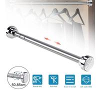 50-85Cm Extendable Curtain Rod For Windows And Showers Clothes Hanging Rod