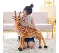 50-90cm Simulation Sika Deer Doll Toy Creative Plush Stuffed Animal reindeer crafts Xmas Gift for children Girl birthday Present 75cmhead-backleg deer