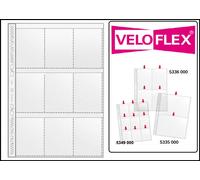 25 A4 Collection Sleeves Veloflex 140my 9x compartments A8 97x67mm For Trading