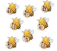 50 Adorable Honey Bee Cut-Outs Bulletin Boards Decorations Spring Elementary Honey Bee Classroom Cutouts with 100 Self-Adhesive Dots - Vibrant Classroom Wall Decor for DIY Craft Primary Schools &