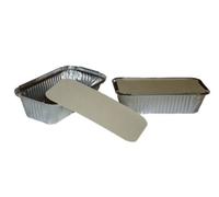 Uk Store 100 x ALUMINIUM FOIL FOOD CONTAINERS Large + LIDS No6a Order before 12 noon for same day dispatch weekdays only,L 20cm x W 10cm x D 6cm (approx).