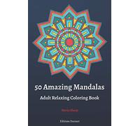 50 Amazing Mandalas Adult Relaxing Coloring Book