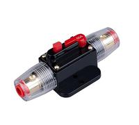 50 AMP Circuit Breaker 50A Inline Fuse Holder Inverter Block DC 12V-24V Volt Manual Reset for Car Automotive Marine Boat Audio Solar System Protection