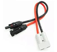 50 AMP Solar Panel Y Adapter Cable 30cm 6mm² Connector Splitter for Boat Marine