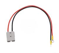 50 Amp To M8 Lug Terminal Battery Cable With Silver Plated Ring Connector For Solar Panel And Electric Vehicle Power System Red And Black 12awg Wire 30cm Length(50cm)