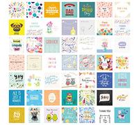 50 Assorted Greeting Cards Multipack For All Occasions Eco Friendly | Anniversary, Thank You, Congratulations, New Home, Birthday