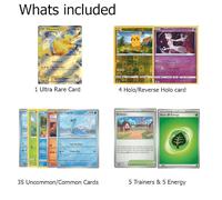 50 Assorted Random Card Mystery Bundle! Includes Ultra Shiny Star Rare/Holos/Rares/Uncommon/Common Character Cards! Compatible with Pokemon Cards! Mystery Pack Bundle!
