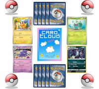 50 Assorted Trading Cards Bundle - Random Mix Includes Holo & Shiny Cards + Card Cloud Insert - Compatible with Pokémon TCG