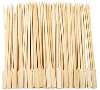 50 Bamboo Skewers Paddle Sticks Wooden Grill Kebab Barbeque Party Stick 15CM Pack by Fackelmann