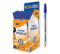 50 BiC Ball Pens, Original 1.0 mm - Choose From 4 Colours