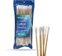 50 Biodegradable Long Cotton Swabs - 6 Inch Cotton Swabs for Ears - Long Q Tips Made From Birchwood and 100% Cotton - Lint Free