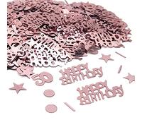 50 Birthday Confetti, 50th Rose Gold Metallic Foil Sequins Table Scatter Sprinkles for 50 Years Birthday Party Anniversary Table Party Decorations 15g A3MGSRZX (50th)