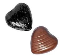 50 Black Chocolate Foil Covered Hearts - for Wedding Favours or other Party Occassions