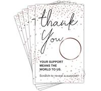 50 Blank Gift Certificate Thank You Scratch Off Cards Vouchers, for Small Business, Spa Beauty Makeup Hair Salon Restaurant, Bridal Baby Shower Christmas Birthday Wedding Holiday Multicolor03