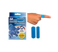 PMS 50 Blue Catering Plasters Latex Free Breathable Flexible Finger Knuckle Plasters
