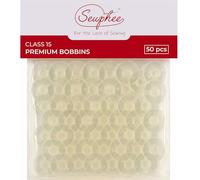 50 Bobbins Premium Class 15 - Suitable for Janome and Other Sewing Machines