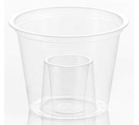50 Bomb Shots Jagerbomb Glasses 25ml 60ml CE Marked Polypropylene Disposable Cups