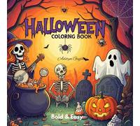 50 Boo-tiful Halloween Miniatures Coloring Book: Cozy Spaces | Spooky | Hygge | Simple Bold & Easy For Kid's Adults
