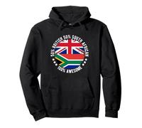 50% British 50% South African 100% Awesome Africa Britain Pullover Hoodie