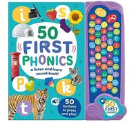 50 Button Photo Sound Book - First Phonics - A Listen and Learn Sound Book for Children Aged 3+ (Large First Words Sound Book)