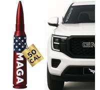 50 Cal Badass Bullet Antenna® Fits Chevy Silverado & GMC Sierra Truck Accessories - Short Replacement Antenna for Trucks - Chevy Silverado 1500 Accessories - Ditch The Whip & Upgrade Your Truck