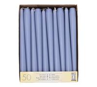 50 Candlestick Candles Diameter 2.2 cm 25 cm Soda Blue