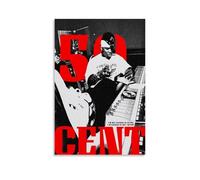 50 Cent Anti Splash Art Posters Living Room And Bedroom Hanging Paintings Suitable for Multiple Scenarios No Need for Punching Easy to Install Suitable for Gifts And Personal UseUnframe-style08x12inch
