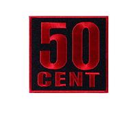 50 Cent Embroidered Patch Iron on Decorate ES Embroidered Jacket Hat T-Shirt Denim Jean Bag Skirt Fun Gift