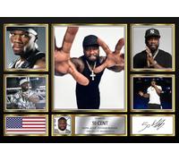 50 Cent Signed Autograph Photograph Display - Perfect for Hip Hop Fans, A1 HUGE Poster Print (840x594mm) - Limited Edition Autograph Fan Gift - Collectible Memorabilia Merchandise