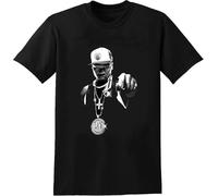 50 Cent T-Shirt Rap Tee Hip Hop G Unit Graphic Mens Basic Short Sleeve Cotton Casual T-Shirt Black Tee Shirt S