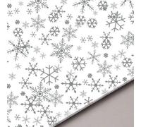 50 Christmas Snowflake Acid Free Tissue Paper Sheets 50cm x 70cm - 18gsm 20" x 28"