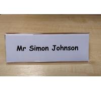 50 Clear Acrylic Table Top / Desk Wedding Guest / Conference Name Holders
