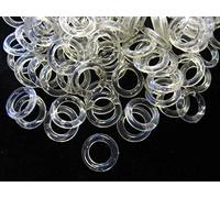 50 Clear Plastic 13mm Roman Blind Rings