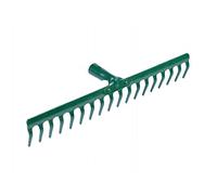 50 cm 18 Tooth Teeth Replacement Rake Head Garden Lawn Leaf Leaves Metal