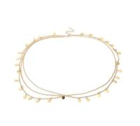 50 cm Boho Hair Chain with Golden Head, 50 cm Sequins, Festival Chain Headpiece Jewellery on the Front, Wedding Costume Decoration for Wedding Parties, Dances, Vacan