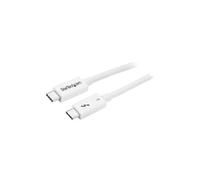 StarTech.com Thunderbolt 3 Cable - 40Gbps - 0.5m - White - Thunderbolt, USB, and DisplayPort Compatible