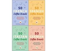 50 Coffee Breaks Series 4 Books Collection Set (50 French Coffee Breaks, 50 Spanish Coffee Breaks, 50 Italian Coffee Breaks, 50 German Coffee Breaks)