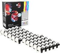 50 Compatible Rolls DK-22243 102mm x 30.48m Continuous White Standard Address Labels Compatible with QL-1050 QL-1060N QL-1100 QL-1110NWB