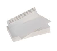 50 Conqueror Envelopes DL (1/3 A4) High White Laid (Textured) - Peel & Seal