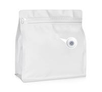 50 Count 8oz Coffee Bags with Valve,1/2 lb Vented Coffee Beans Packaging Bags High Barrier Aluminumed Foil Flat Bottom Heat Sealed Side Zipper Resealable Storage Bag for Home or Business（White）